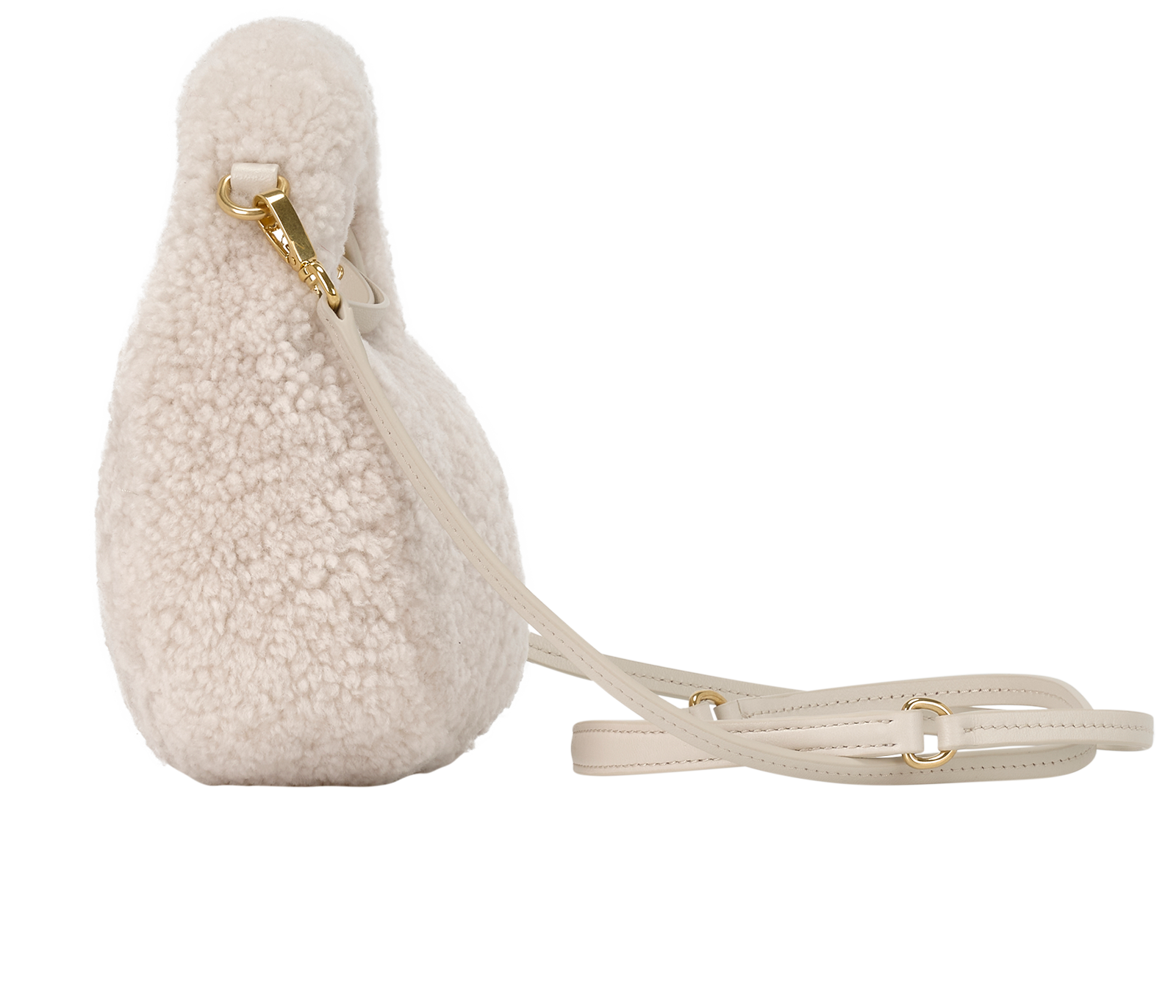 Mini Wander, &pound;950, Handbags, Cream, Shearling, Bottom view